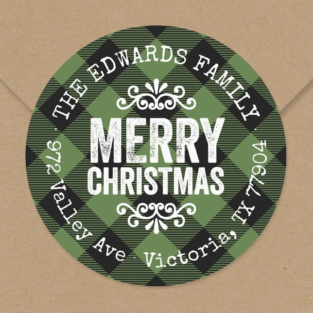 Pegatina Redonda Dirección de devolución de vacaciones de cheque de (Subido por el creador)