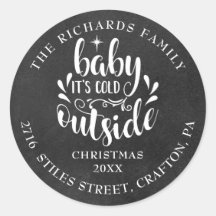 Dirección de devolución Navidad Boho Pizarra