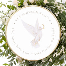 Dirección de devolución Paloma de la Paz acuarela