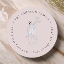 Dirección de devolución Ruiseñor Cantando Acuarela