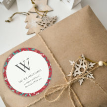 Dirección de Monograma Floral de los Navidades de