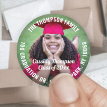 Dirección de retorno, año de clase y graduación de