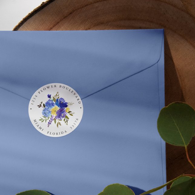 Pegatina Redonda Dirección de retorno botánico de los buquetes amar (Subido por el creador)