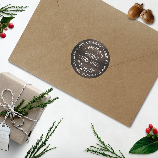 Pegatina Redonda Dirección de retorno de Personalizado de madera rú (Subido por el creador)