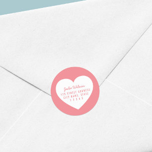 Pegatina Redonda Dirección principal de color de fondo editable par