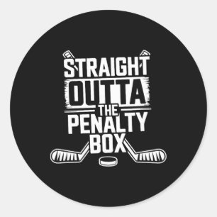 Pegatina Redonda Directamente de la caja de penalización - jugador