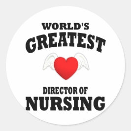 Pegatina Redonda Director de Enfermería
