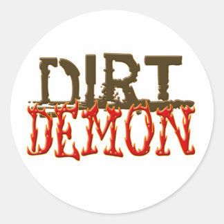 Pegatina Redonda DirtDemon1