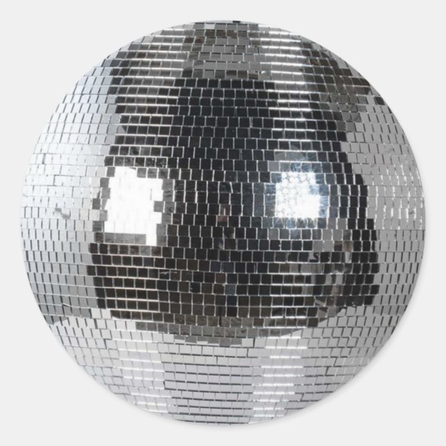 Pegatina Redonda disco ball (Anverso)