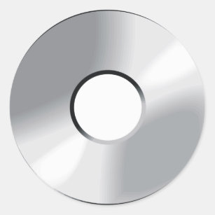 Pegatina Redonda disco compacto