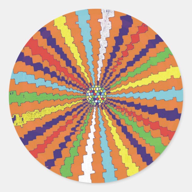 PEGATINA REDONDA DISCO ESPIRAL (Anverso)