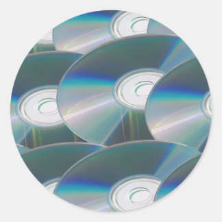 Pegatina Redonda discos DVD