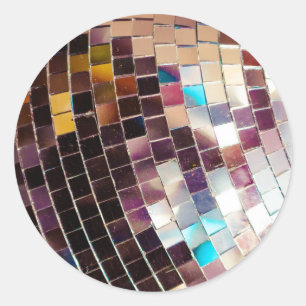 Pegatina Redonda Discoteca