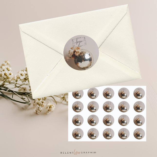 Pegatina Redonda Discoteca | Boho Flowers |Estética (Subido por el creador)