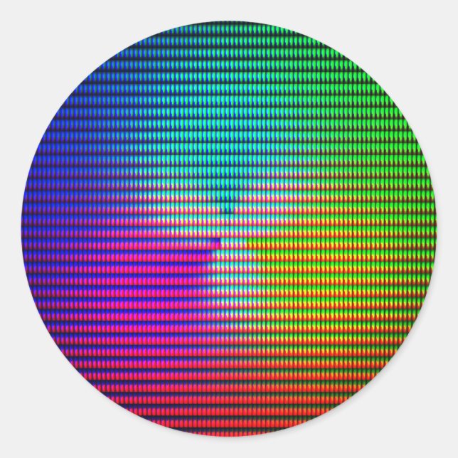 Pegatina Redonda DiscoTech 5 (Anverso)