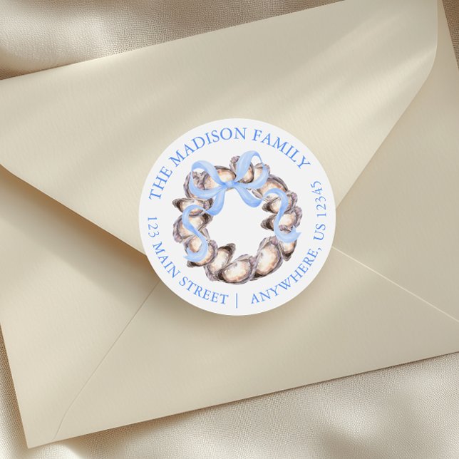 Pegatina Redonda Discurso de Navidades de guirnaldas de ostión en l (Subido por el creador)