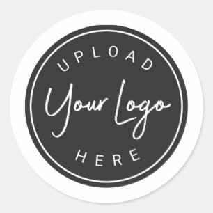 Pegatina Redonda Diseña tu propio logotipo de marca