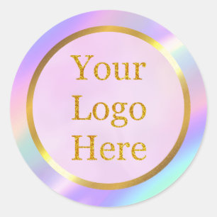 Pegatina Redonda Diseña tu propio negocio de logotipos modernos per