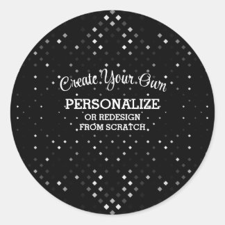 Pegatina Redonda Diseñar desde cero -