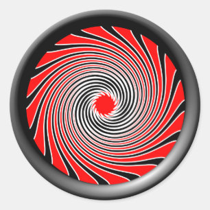 Pegatina Redonda Diseño 2 de la impulsión de la deformación