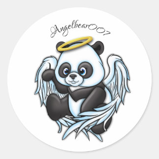 Pegatina Redonda diseño angelbear007