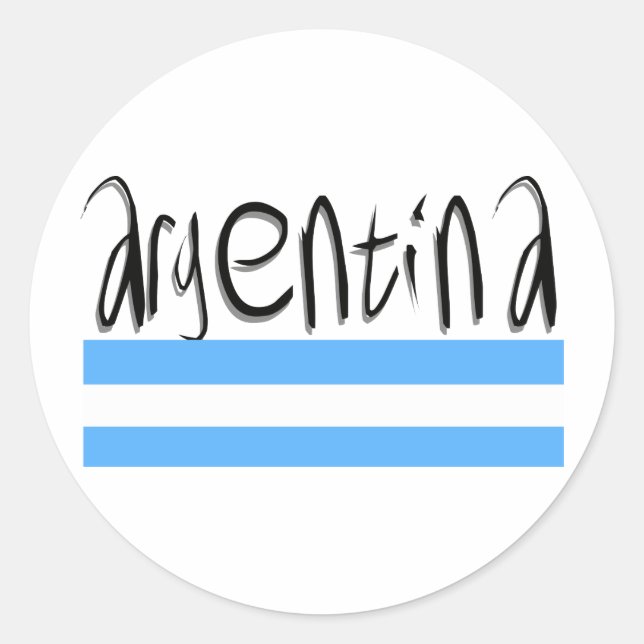 Pegatina Redonda ¡Diseño argentino! (Anverso)