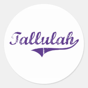 Pegatina Redonda Diseño clásico de Tallulah Luisiana