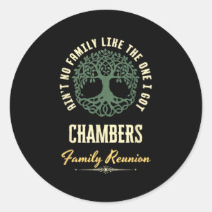 Pegatina Redonda Diseño coincidente de Family Reunion 2025 - Cámara