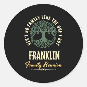 Pegatina Redonda Diseño coincidente de Family Reunion 2025 - Frankl