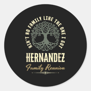 Pegatina Redonda Diseño coincidente de Family Reunion 2025 - Hernan