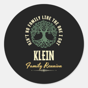 Pegatina Redonda Diseño coincidente de Family Reunion 2025 - Klein