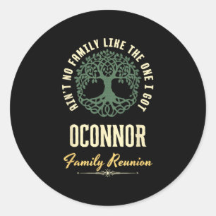Pegatina Redonda Diseño coincidente de Family Reunion 2025 - Oconno