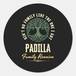 Pegatina Redonda Diseño coincidente de Family Reunion 2025 - Padill