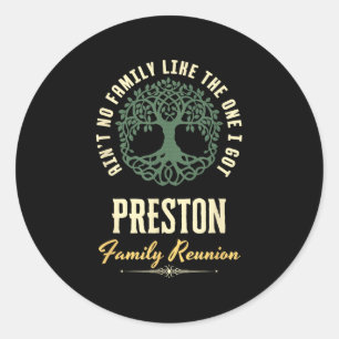 Pegatina Redonda Diseño coincidente de Family Reunion 2025 - Presto