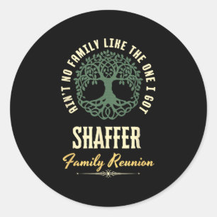 Pegatina Redonda Diseño coincidente de Family Reunion 2025 - Shaffe