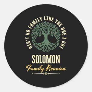 Pegatina Redonda Diseño coincidente de Family Reunion 2025 - Solomo