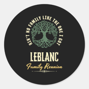 Pegatina Redonda Diseño coincidente de Reunión Familiar 2025 - Lebl
