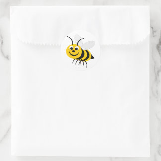 Pegatina Redonda Diseño de Bee