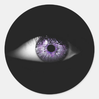 Pegatina Redonda Diseño de beisbol Guay con ojo morado
