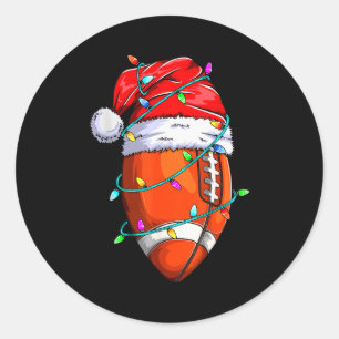 Pegatina Redonda Diseño de camisetas de Santa para hombres y niños 