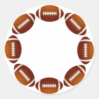 PEGATINA REDONDA DISEÑO DE CÍRCULO DE FÚTBOL