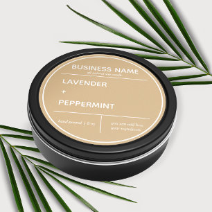 Pegatina Redonda Diseño de etiquetas de productos de velas