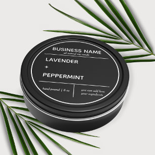 Pegatina Redonda Diseño de etiquetas de productos de velas