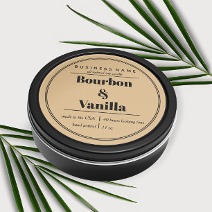 Pegatina Redonda Diseño de etiquetas de productos de velas