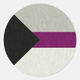 Pegatina Redonda Diseño de fondo de color de la bandera del orgullo