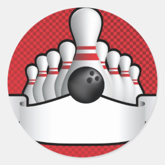 Pegatina Redonda diseño de fondo de negrita de diez pines con despl