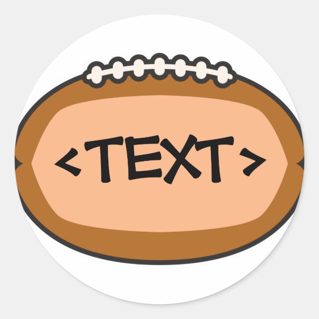 Pegatina Redonda DISEÑO DE FÚTBOL personalizar, (2)  (Anverso)