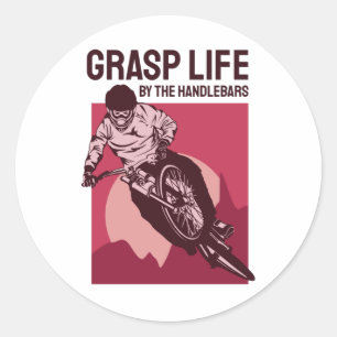 Pegatina Redonda Diseño de Guay Rider - Grasp Life
