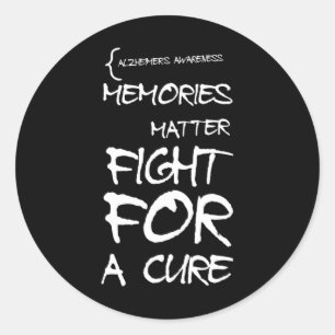 Pegatina Redonda Diseño de mes de soporte de cinta morada de concie