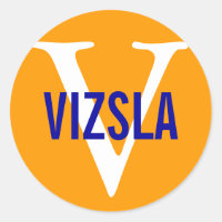 Diseño de monograma de raza Vizsla